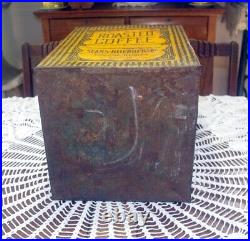 Rare Roasted Coffee 25 Lb Tin Sears Roebuck & Co. Chicago Store Display