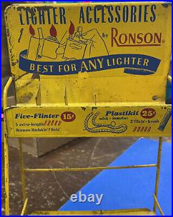 Rare Ronson Lighter Accessories Metal Advertising Store Display