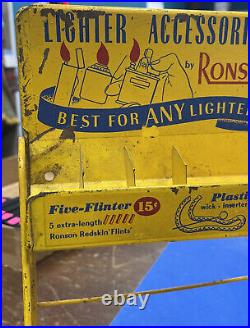 Rare Ronson Lighter Accessories Metal Advertising Store Display