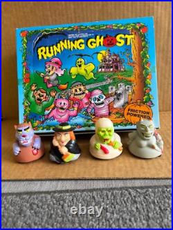 Rare Running Ghost Friction Powered Halloween Toys Set & Store Display MIB 1990
