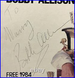 Rare SIGNED 1983 MILLER High Life BOBBY ALLISON Nascar Champion STORE DISPLAY