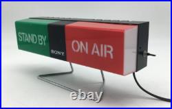 Rare! SONY Store Sign Display Promotional Light Vintage On Air GRN/RED 100V