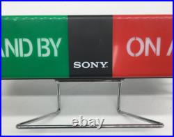 Rare! SONY Store Sign Display Promotional Light Vintage On Air GRN/RED 100V