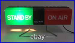 Rare! SONY Store Sign Display Promotional Light Vintage On Air GRN/RED 100V