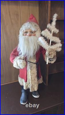 Rare Santa Claus Christmas store display 32 Inch Nodder