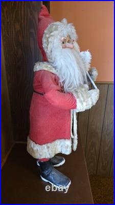 Rare Santa Claus Christmas store display 32 Inch Nodder