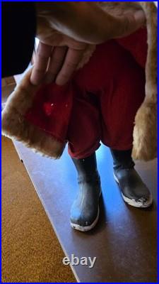 Rare Santa Claus Christmas store display 32 Inch Nodder