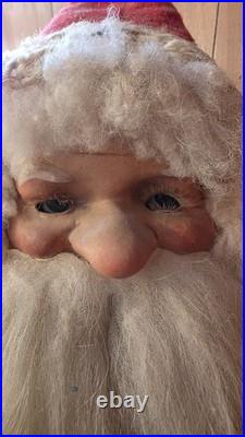 Rare Santa Claus Christmas store display 32 Inch Nodder