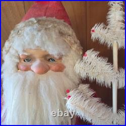 Rare Santa Claus Christmas store display 32 Inch Nodder