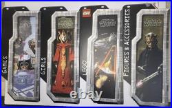 Rare Set of 4 1999 Star Wars Episode 1 LEGO Store Display Hanging Sign