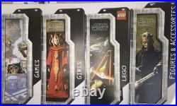 Rare Set of 4 1999 Star Wars Episode 1 LEGO Store Display Hanging Sign