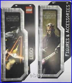 Rare Set of 4 1999 Star Wars Episode 1 LEGO Store Display Hanging Sign