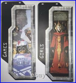 Rare Set of 4 1999 Star Wars Episode 1 LEGO Store Display Hanging Sign