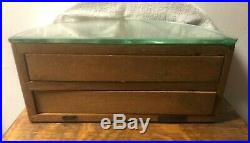 Rare Small Oak Revolving Tray General / Country Store Showcase / Display Case