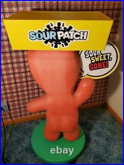 Rare Sour Patch Kids Character Store Display Tray Candy Rack On 20 Inch Wheel