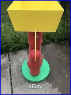 Rare Sour Patch Kids Character Store Display With Tray Candy Rack Over 3ft Wheel