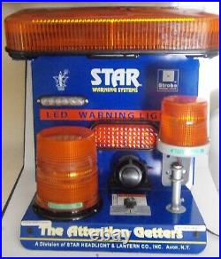 Rare Star Headlight & Lantern Working Store Display Led Warning Lights