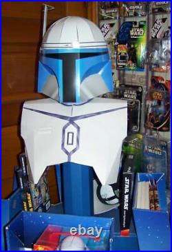 Rare Star Wars Jango Fett DK publishing retail store display rotating head