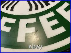 Rare Starbucks Coffee Store Sign 24 Diam signage Advertisement Logo Display