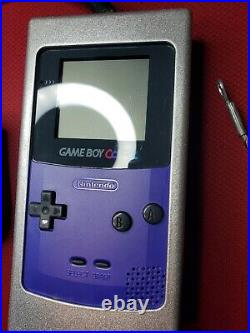 Rare Store Display Game Boy Color Grape with Not for Resale Tetris DX