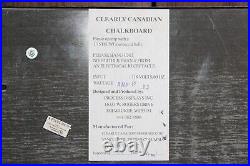 Rare Store Display lighted clearly Canadian chalkboard 24 x 19 1/2