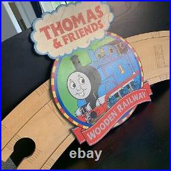 Rare! THOMAS & FRIENDS Wooden Railway Store Display Wood/Foam Wall Sign 30x16