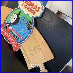 Rare! THOMAS & FRIENDS Wooden Railway Store Display Wood/Foam Wall Sign 30x16