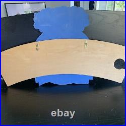 Rare! THOMAS & FRIENDS Wooden Railway Store Display Wood/Foam Wall Sign 30x16