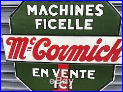 Rare Tole Materiel Agricole MC Cormick Tracteur Piece Machine Ficelle Double