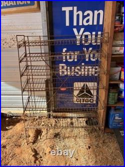 Rare Tom's Snacks Store Display Wire Rack 49 X 36.5 6 Shelves Heavy