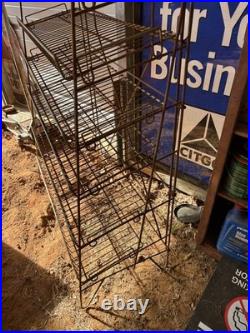 Rare Tom's Snacks Store Display Wire Rack 49 X 36.5 6 Shelves Heavy