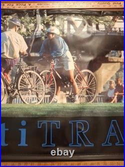 Rare TrekUsa Multi Track Vintage Store Display Banner 47x 26 Inches See Photo