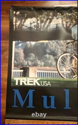 Rare TrekUsa Multi Track Vintage Store Display Banner 47x 26 Inches See Photo