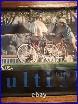 Rare TrekUsa Multi Track Vintage Store Display Banner 47x 26 Inches See Photo
