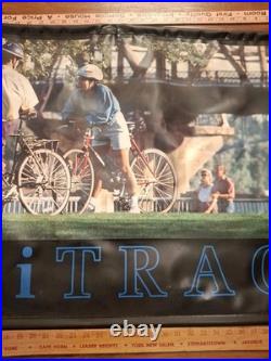 Rare TrekUsa Multi Track Vintage Store Display Banner 47x 26 Inches See Photo