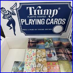 Rare Trump Store Display With 125 Decks Of Playing Cards Vintage New Hoyle USA