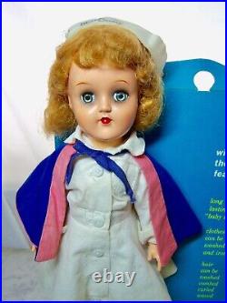 Rare! VINTAGE 1950's MISS CURITY NURSE TONI P-90 14 Store Display Stand NRFB