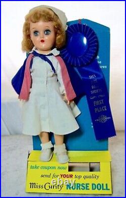 Rare! VINTAGE 1950's MISS CURITY NURSE TONI P-90 14 Store Display Stand NRFB