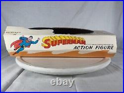 Rare VTG Ben Cooper 1973 Superman Jiggler action Figure with store Display Box