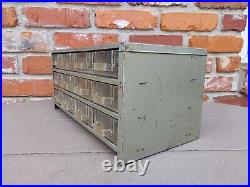 Rare VTG Chrome Control Piston Metal Advertising Gas Station Storage Cabinet Box