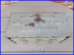 Rare VTG Chrome Control Piston Metal Advertising Gas Station Storage Cabinet Box