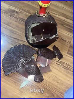 Rare VTG SLIM JIM Promo BROKEN Shark Head Wall Mount Turkey LOT Store Display