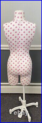 Rare Victoria's Secret Pink Dress Form Display Mannequin with Stand