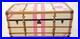 Rare Victorias Secret Oversized Trunk Store Display Leather Belted Storage 48