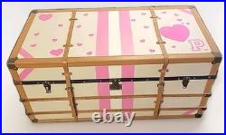 Rare Victorias Secret Oversized Trunk Store Display Leather Belted Storage 48