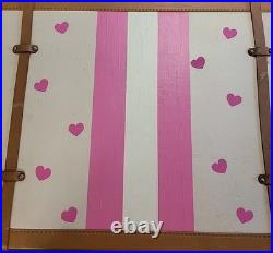 Rare Victorias Secret Oversized Trunk Store Display Leather Belted Storage 48