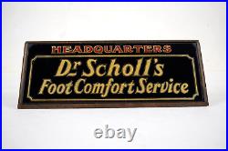 Rare Vintage 1930's Dr. Scholl's Foot Comfort Service Store Display Sign