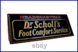 Rare Vintage 1930's Dr. Scholl's Foot Comfort Service Store Display Sign