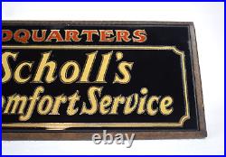 Rare Vintage 1930's Dr. Scholl's Foot Comfort Service Store Display Sign