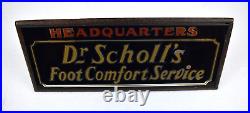 Rare Vintage 1930's Dr. Scholl's Foot Comfort Service Store Display Sign